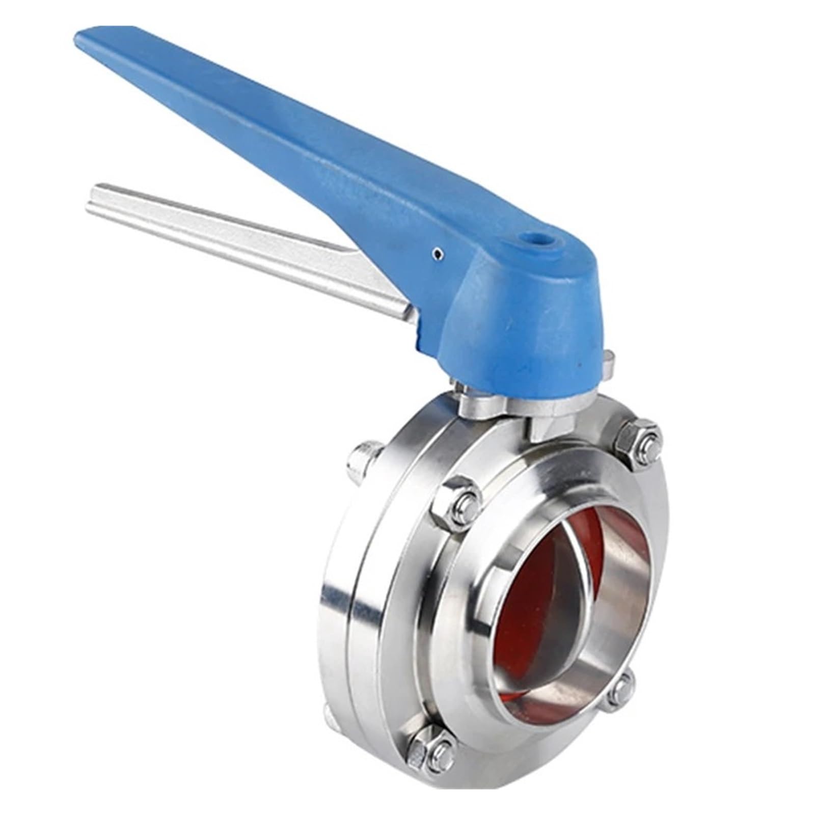 BALYDLUL 2-1/4" Sanitary Stainless Steel 304 Welding OD 57MM Multi-Position Handle Butterfly Valve