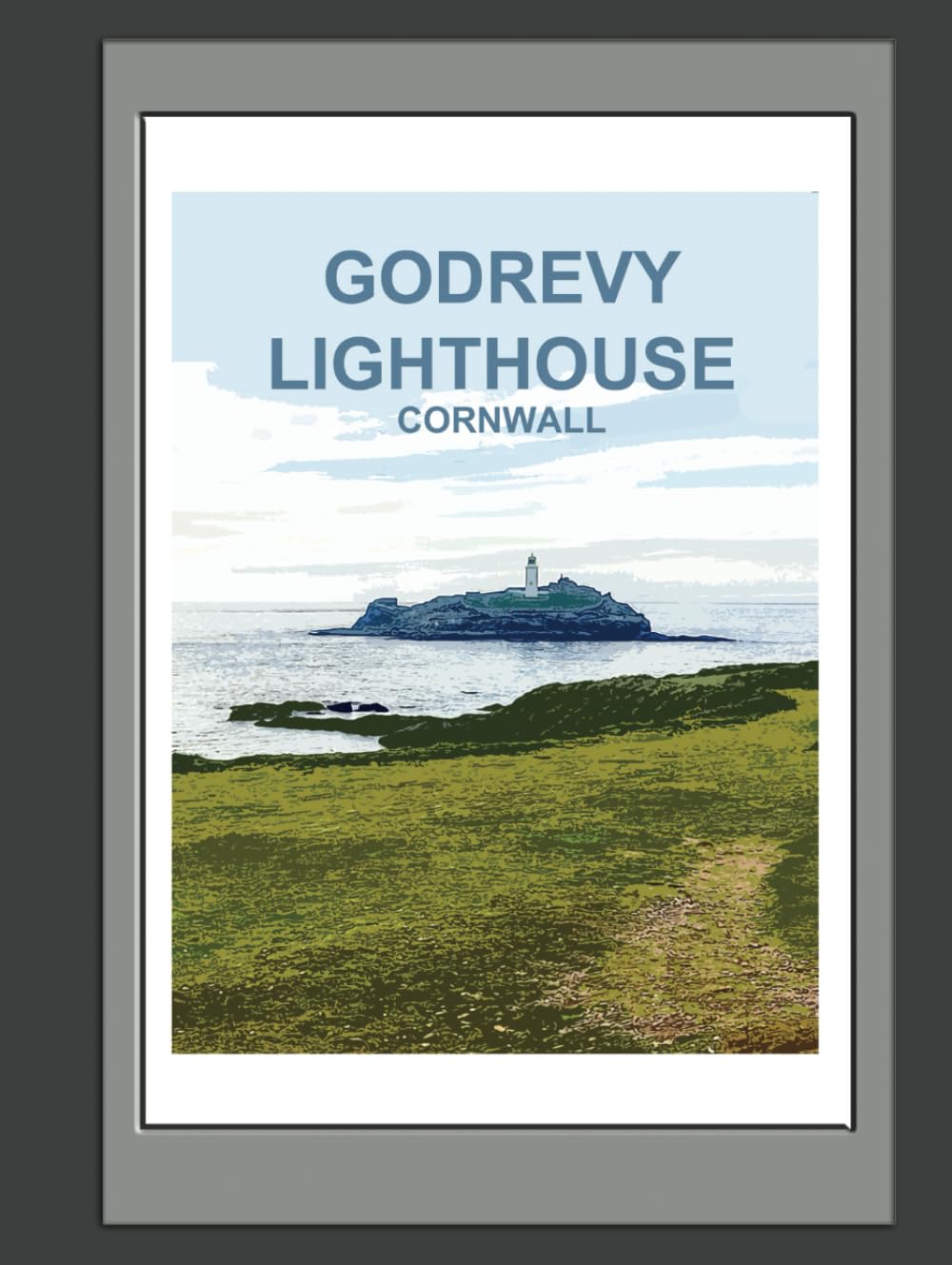 Godrevy Lighthouse Cornwall Notebook: Notebook, Journal, Gift Book ( British Places and Landscapes )