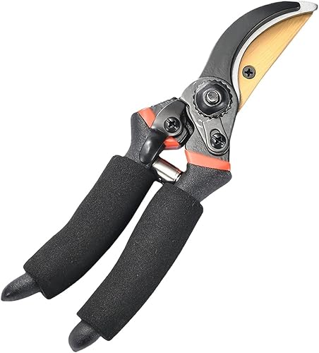 Miniatura 1 de Tijeras de podar de bypass, capacidad de corte de 8.5 pulgadas, tijeras de jardinería con hoja de acero afilada y resistente a la corrosión