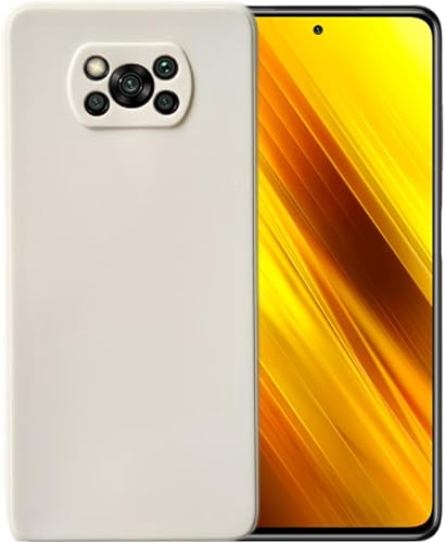 Miniatura 4 de Compatible con Xiaomi Poco X3 o X3 Pro o X3 NFC de gel de silicona líquida suave para teléfono celular, funda trasera básica (verde menta)