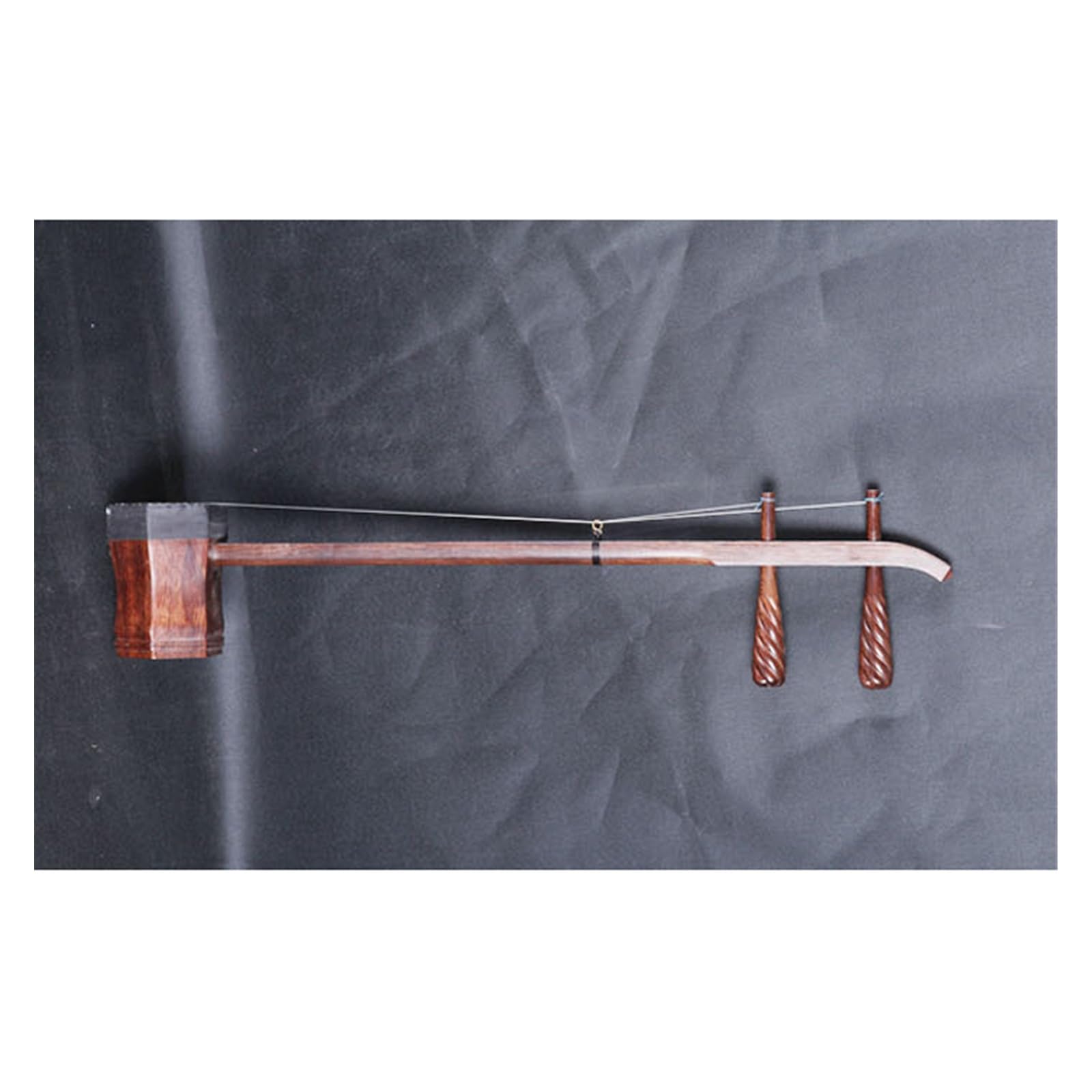 Chińskie Erhu Ręcznie Robiony Sześciokątny Jing Erhu Z Czarnego Palisandru, Tradycyjny Chiński Instrument Smyczkowy Z Etui