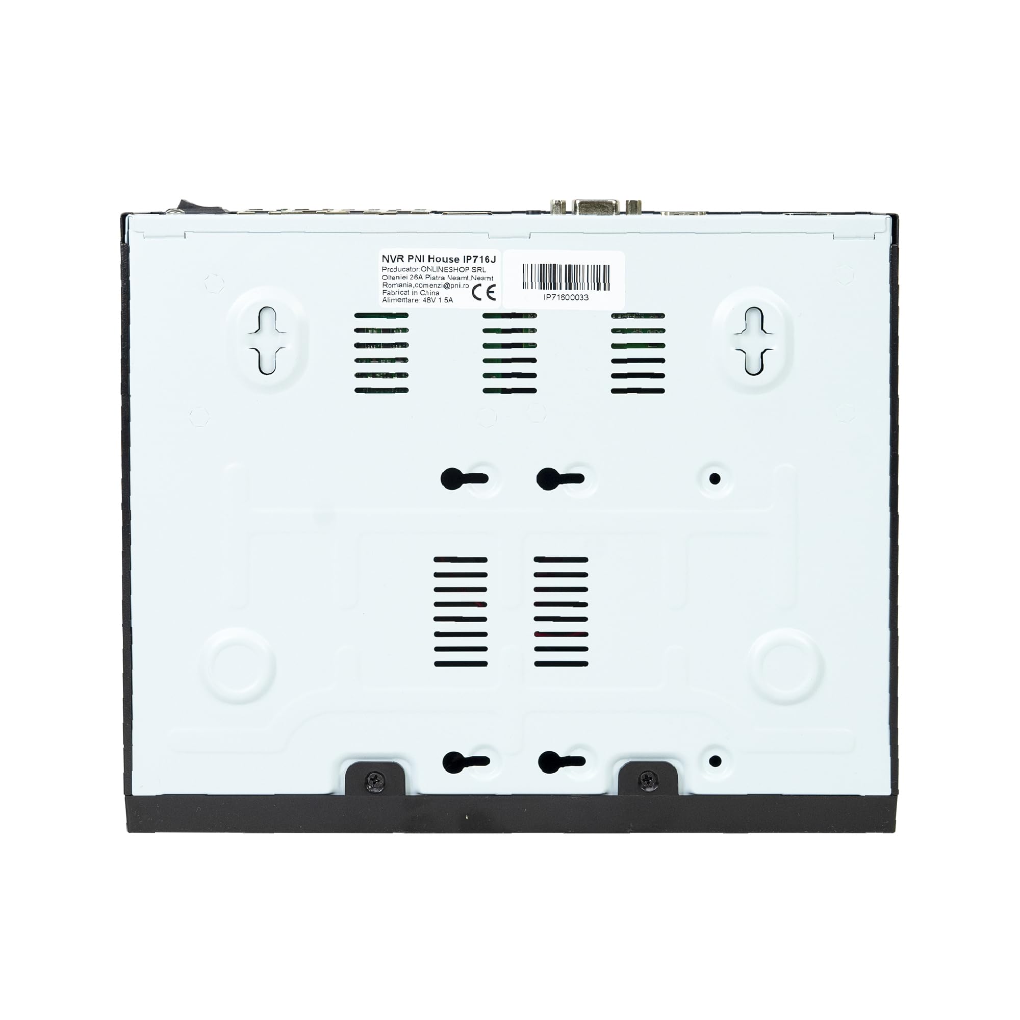 POE NVR PNI House IP716J, 16 canali 4K 8MP, 8 canali POE sì 8 canali IP, nero