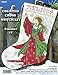 Tobin DW5990 14 Count Angel of Joy Stocking Counted Cross Stitch Kit, 17-Inch Long,Multiple