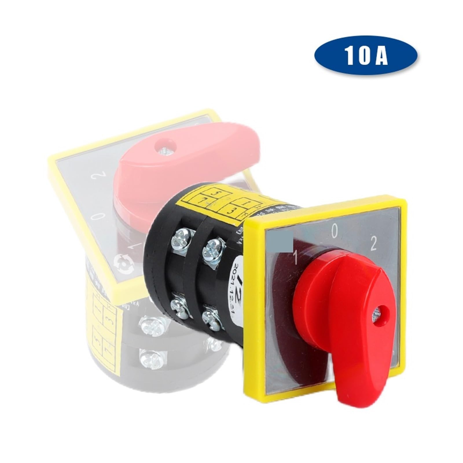 HZ5B-10A Series Changeover Rotary Cam Switch 1-4 Poles Layers Two/Three Positions Silver Control Circuit(1Layer-01Position)