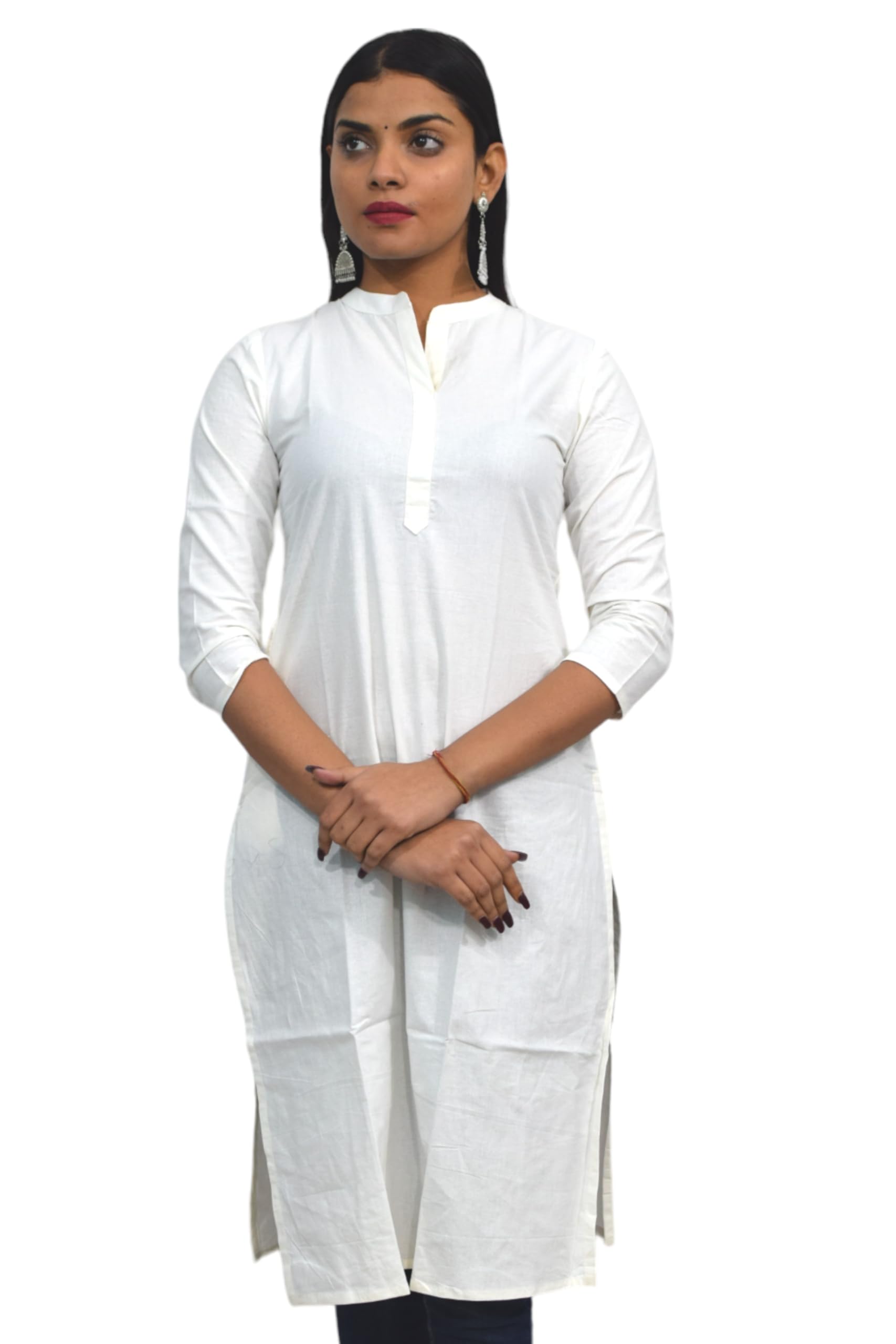 jaipur hand block Women’s Pure Cotton Plain Solid Kurta|Kurti-S77-picture-19