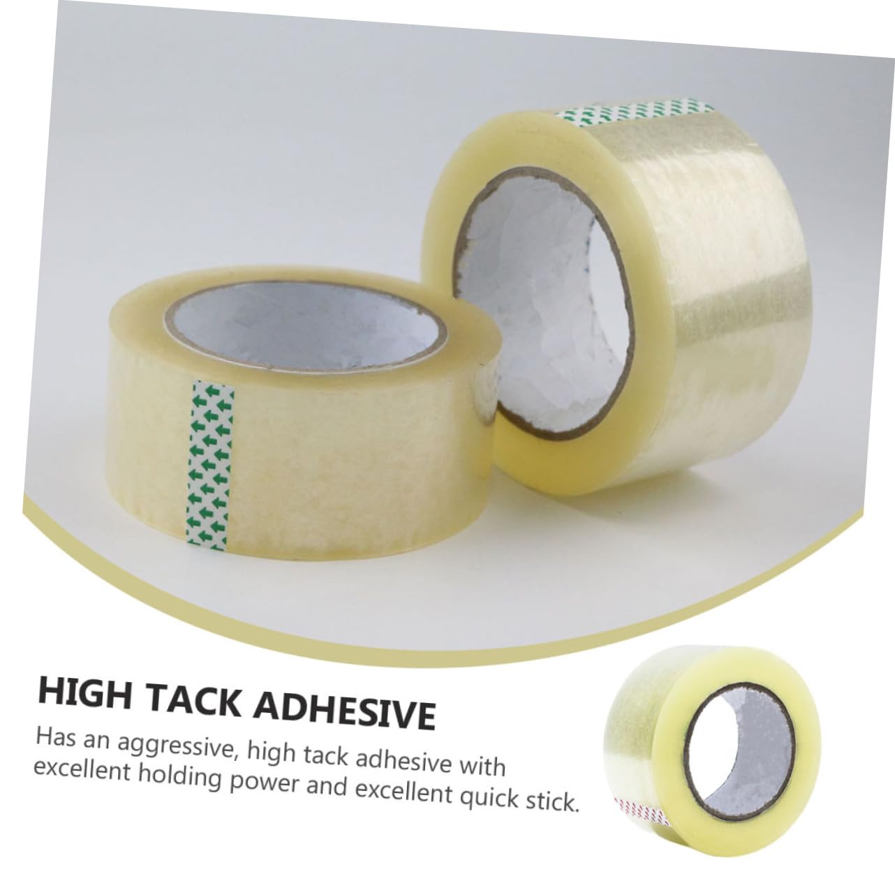 6 Rollen Weißes Verpackungsklebeband aus Pet Geräuschloses und Kompakt Verpackbares Klebeband für Haushalt und Ladenverwendung