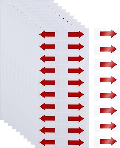 Miniatura 7 de Mini Skater 200 calcomanías direccionales de flecha de PVC para fijación de sellos, calcomanías adhesivas extraíbles, calcomanías adhesivas e