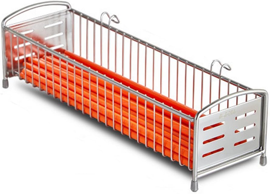 Premium Quality Kitchen Utensils Drying Rack Stainless Steel Square Spoon Knife Fork Case Sink Basket Rack Organizer Storage Stand Holder