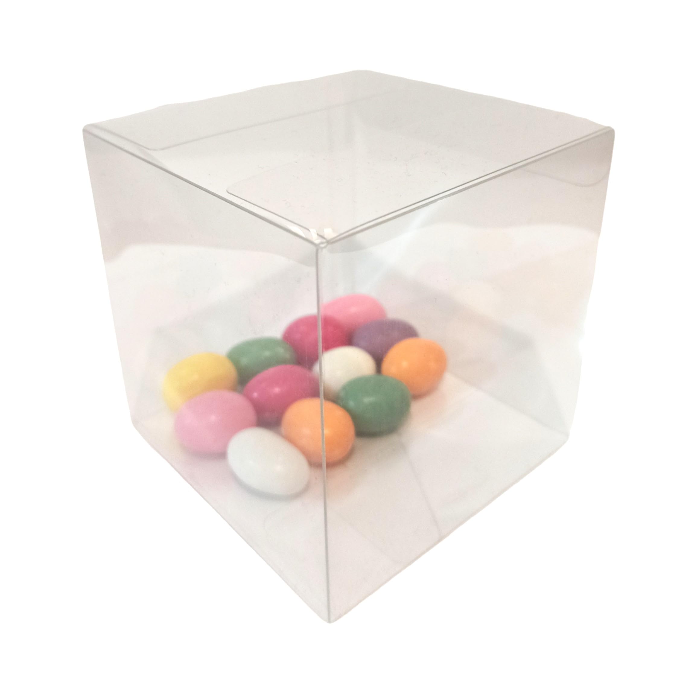 Scatola Bomboniera In Plexiglass 10x10x10 Cm - Portaconfetti Trasparente Elegante - Foto 5