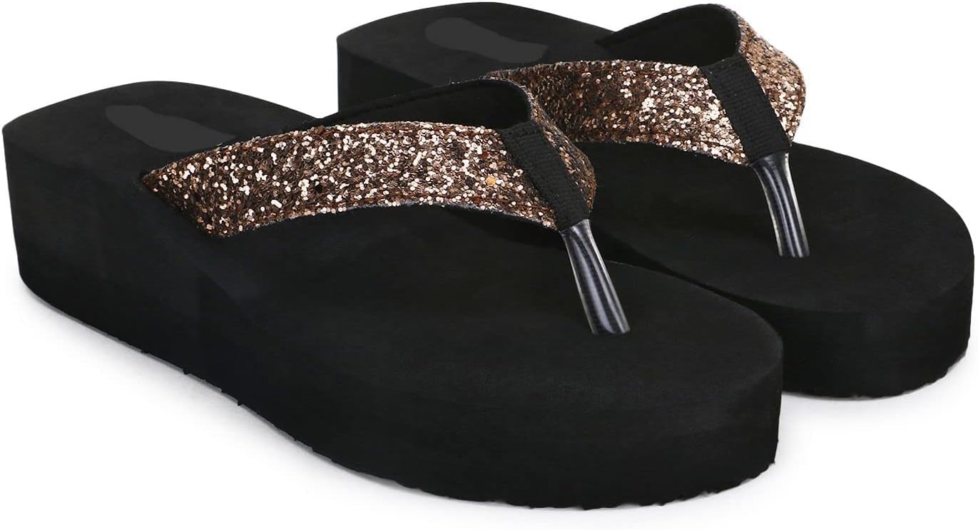 DuosoftFlip Flop for Women | Soft Comfortable | Breathable | Fashionable | Stylish | Trendy | Super soft | Lightweight | Anti-Slip Sole | Indoor & Outdoor | (DT-021) (Black)