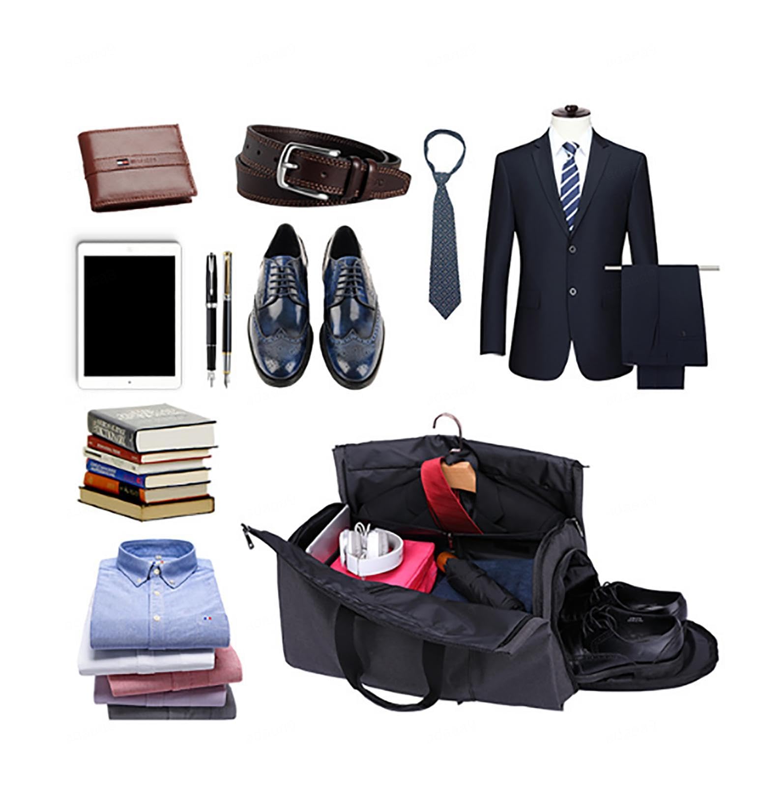 Borsone da Viaggio Leggero per Uomo e Donna, Borsone da Viaggio Sportivo da 43 Litri con Borsa per Scarpe, Borsone da Weekend per Borsa da Ospedale per La Notte, per Viaggiare, Palestra,A
