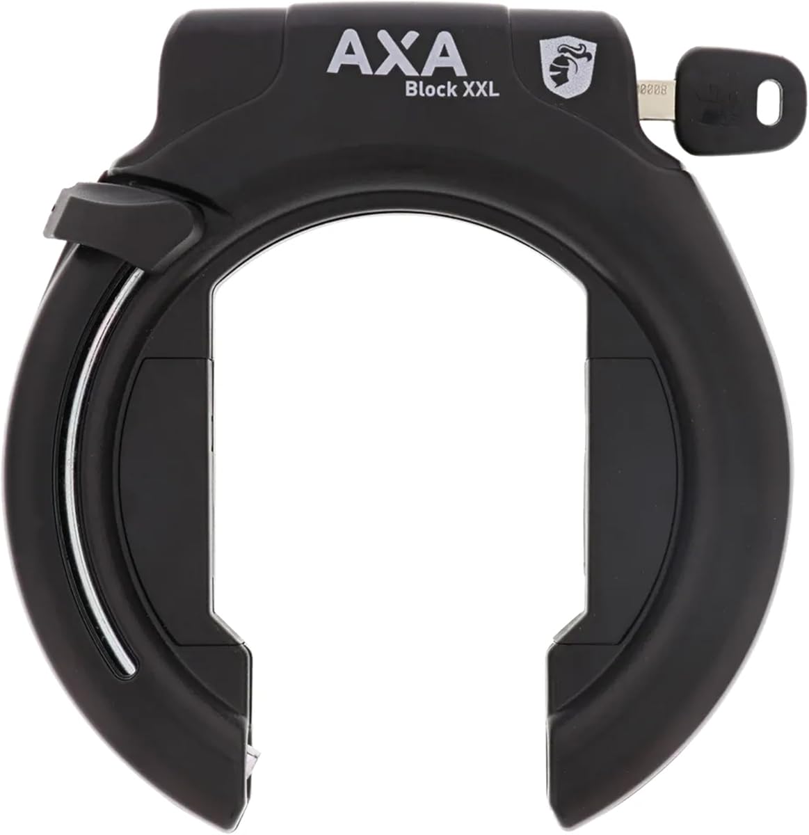 Block XXL Ring Bike Lock, 56 mm Extra-Wide Frame Lock for E-Bikes | Heavy-Duty Level 12 Safety Rear Wheel Anti-Theft Security, Hardened Steel Bracket, Compatible with Plug-in Chains & Cables