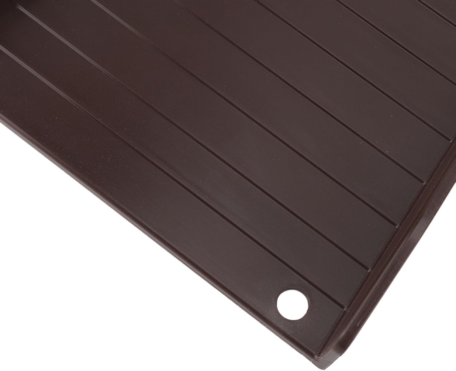 4PCS Downspout Splash Block Rain Gutter Downspout Extensions Fixable Downspout Extender with 8 Fixing Nails Protect House Foundation (Brown)