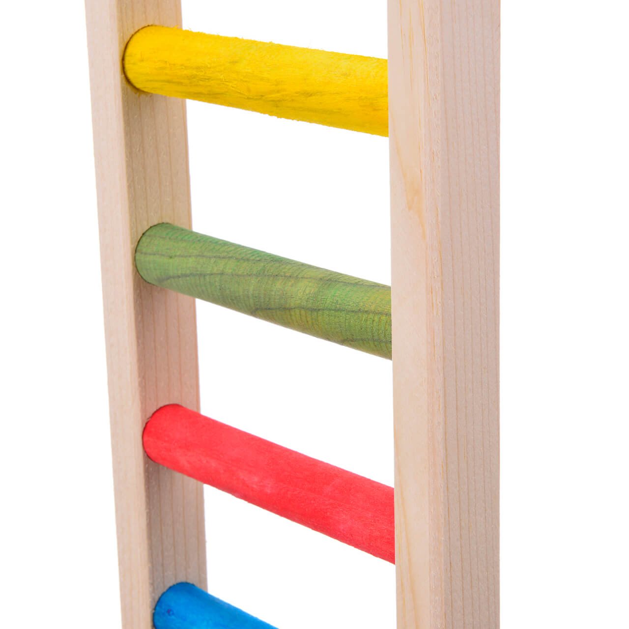 HappyBird | Holzleiter für Papageien - 120 cm | XXL Kletterleiter, Vogelleiter