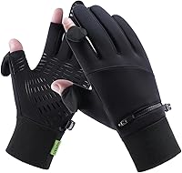 Yunkevivo Waterproof Touchscreen Winter Gloves for Men Women - Thermal Anti-Slip Snow Gloves for Running Cycling Hiking