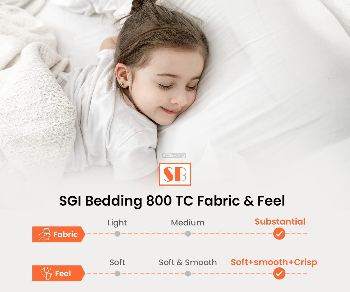 SGI bedding 800 TC Egyptian Cotton Pillow Case - King Size Pillowcases - 800 Count Pillow Cover for King Size Bed - Soft and Durable King Size Cotton Cases in 800 TC Set of 2 Burgundy