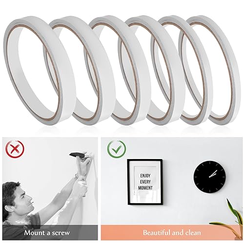 Miniatura 4 de EXCEART Kits de suministros de álbumes de recortes 6 rollos de cinta de doble cara 24.6 ftrollo Cinta de artesanía amplia aplicación