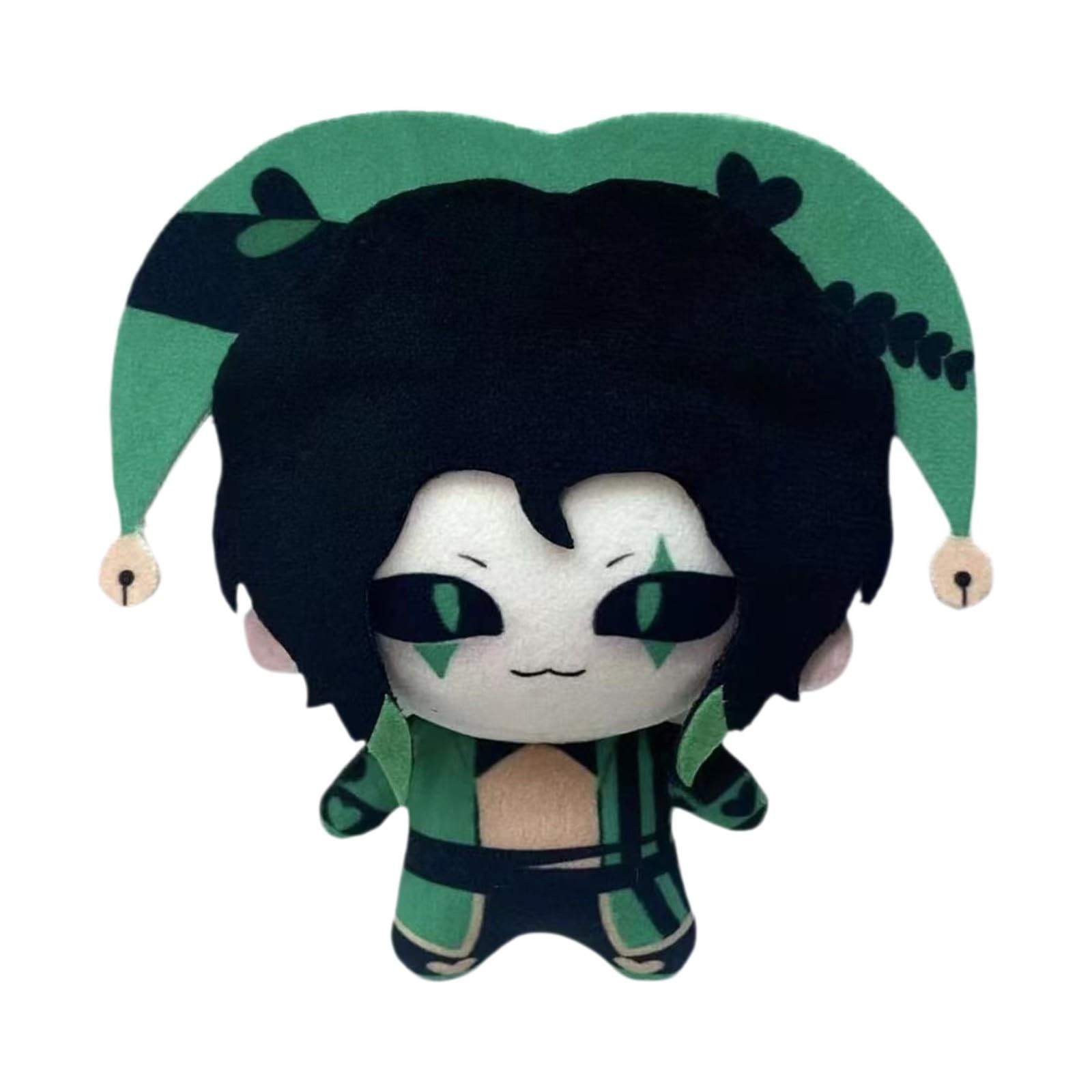 The Freak Circus Plush Toy - Freak Circus Pierrot Plush,Interactive Plush Figure Cartoon Character Doll Soft Plushies Pillow Stuffed Figure for Game Fans (Harlequin,10 cm)