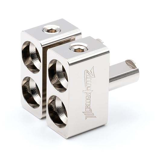 Dual 1/0 AWG to 1/0 Offset Amp Inputs 0 Gauge Pair