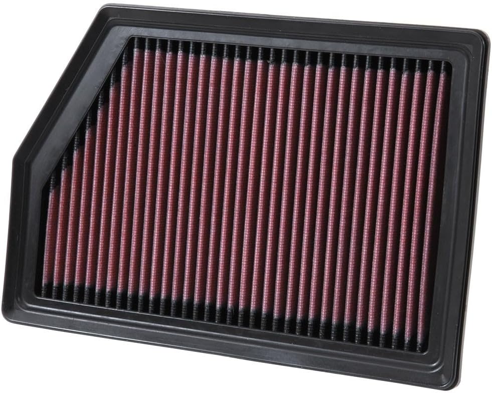 K&N High-Flow Original Lifetime Engine Air Filter: Increase Power: Premium, Washable: Compatible with 2014-2020 Jeep: Cherokee, 33-5009