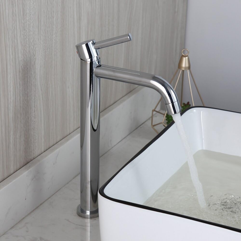 Robinet mitigeur de lavabo eau chaude froide pour rénovation salle de bain Cromo