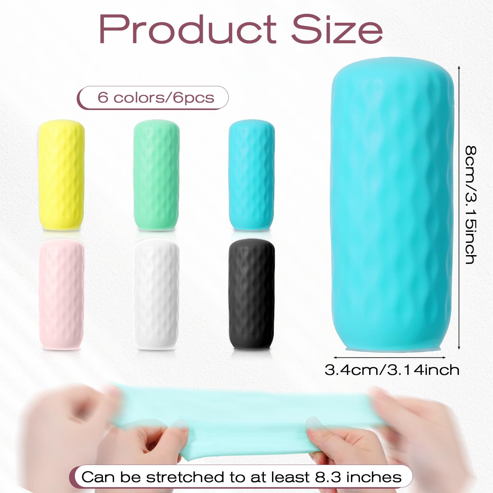 simarro 12 Pack Travels Silicone Bottle Caps, Leak-Proof Elastic Caps, Reusable Travel Bottle Cap - Image 2
