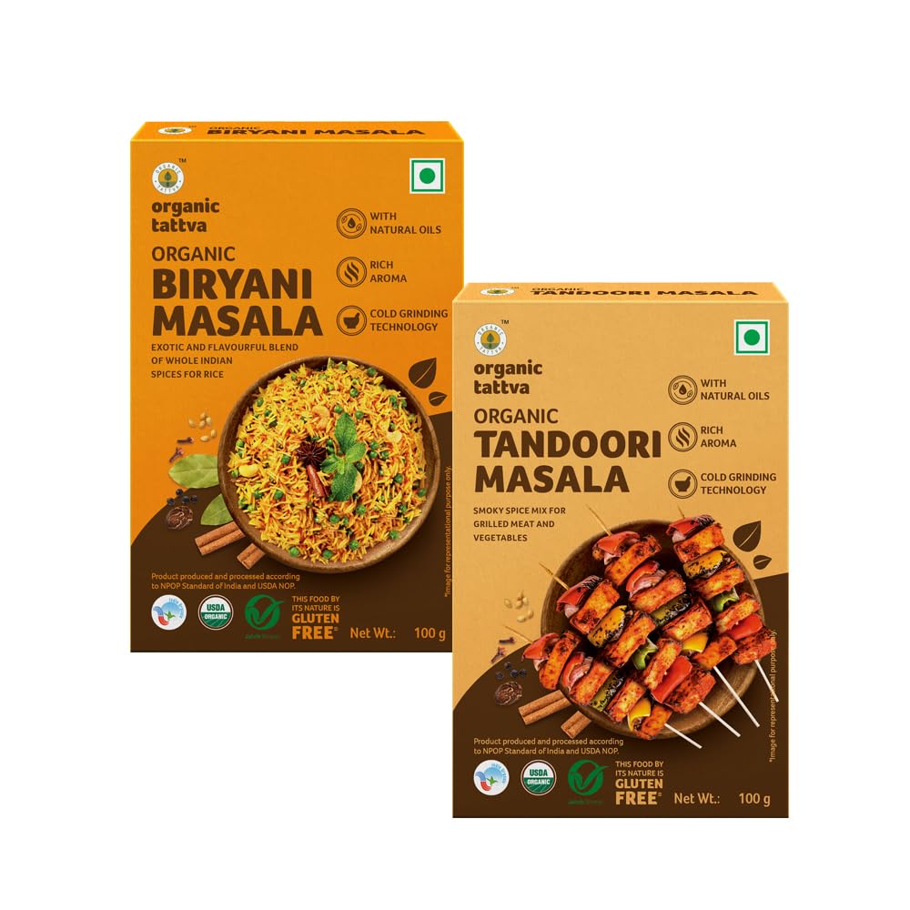 See full amazon price history chart for Organic Tattva, Biryani and Tandoori Ready to Cook Masala (Spice) Blends 200 Gram | Rich in Flavor, Dry Roasted and Prepared from Whole Spices | Organic Tattva, Biryani and Tandoori Ready to Cook Masala (Spice) Blends 200 Gram | Rich in Flavor, Dry Roasted and Prepared from Whole Spices | (B09F3BPNN9) Amazon Price History, Amazon Price Tracker