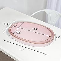 Vista 86 de MAONAME Bandeja de servir azul real con asas, bandeja decorativa rectangular, bandejas modernas para mesa de café, bandejas otomanas de plástico