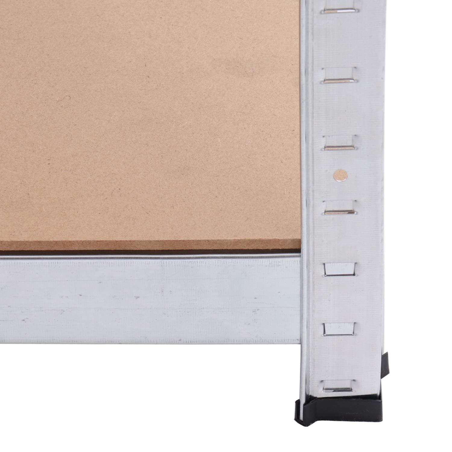 Eckregal Schwerlastregal 180x70x40cm 875 kg 5 MDF-Platten Regal Lagerregal Kellerregal Steckregal Werkstattregal