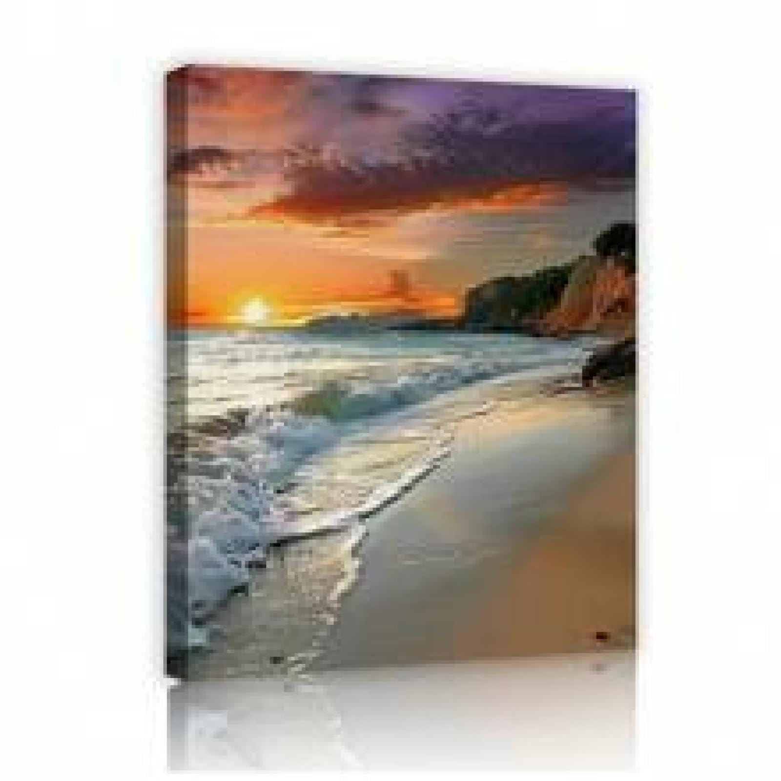 Affiche coucher de soleil plage pour créer un salon style bord de mer
