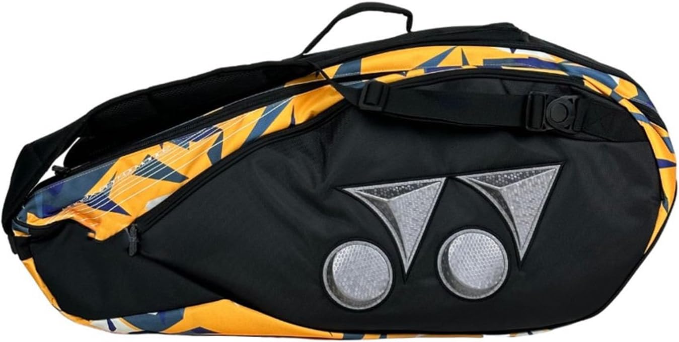 YONEXBadminton Champion Racquet Bag 22926T BT6-SR|6 Zipper Compartment for Saparate Storage of 9 Rackets,Shoes and Clothes|High Density EVA |Anti-Theft Zipper Locking System|Hand-Carry