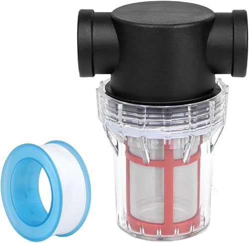 Colador en línea hembra NPT de 34 pulgadas, accesorio de filtro de sedimento de manguera de jardín, con pantalla de acero inoxidable de malla 200