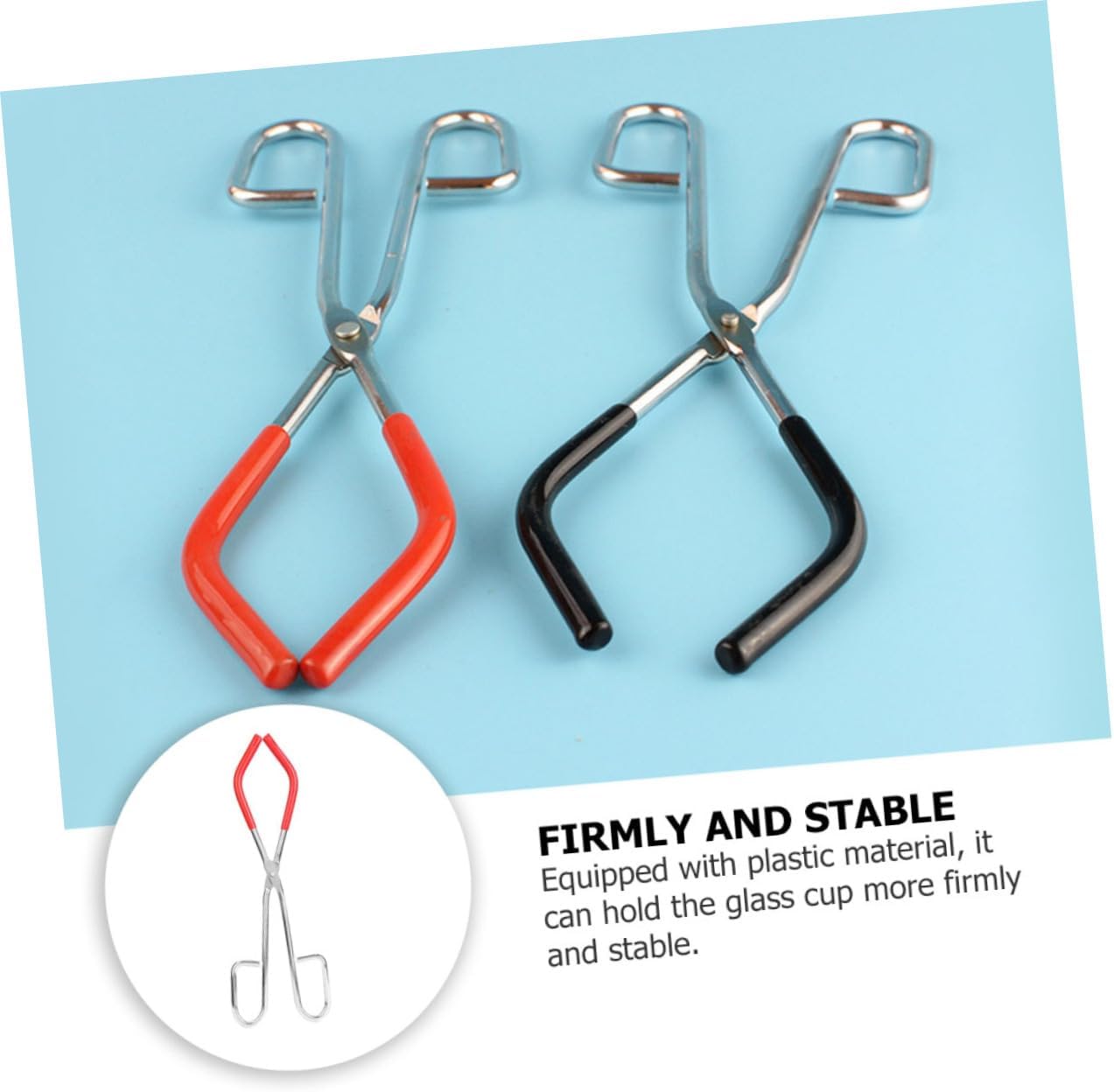 Beaker Clamp Holder Test Tube Clamp Beaker Pliers Chemistry Lab Steel Crucible Tongs