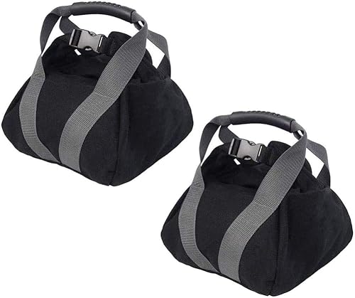 Miniatura 1 de 2 bolsas de arena ajustables para fitness, pesas rusas de lona ajustable y portátil, bolsa de arena suave, mancuernas de levantamiento de pesas para