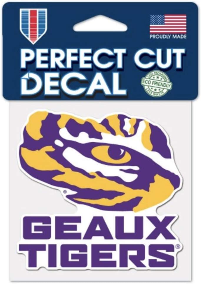 WinCraft NCAA Louisiana State University LSU Tigers 4''x4'' inch Decal