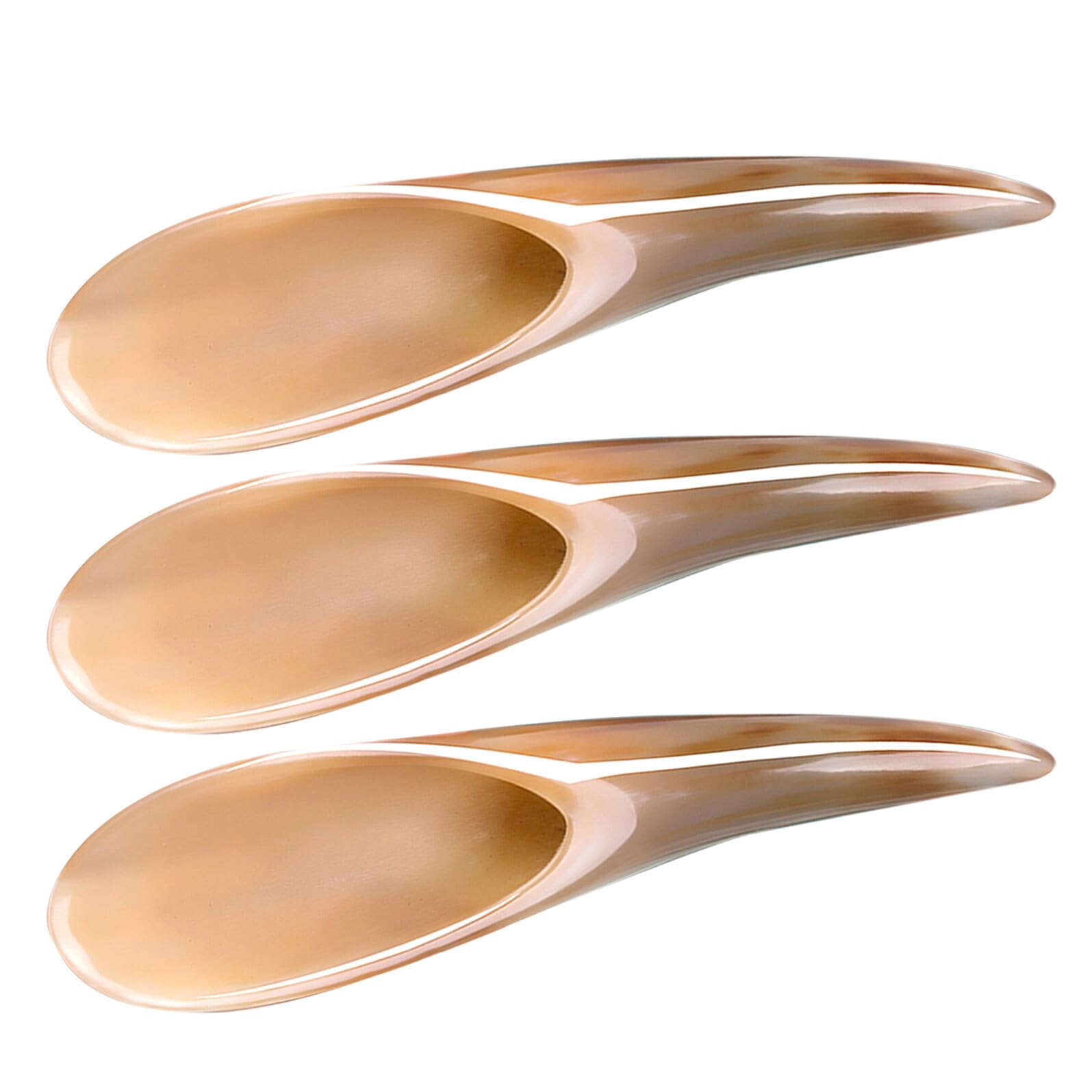 SHERCHPRY 3pezzi Strumento Gua Sha Corpo in Corno Di Bue Per Raschiamento Muscolare Massaggiatore Gua Sha Viso Portatile Per Massaggio Raschiante e
