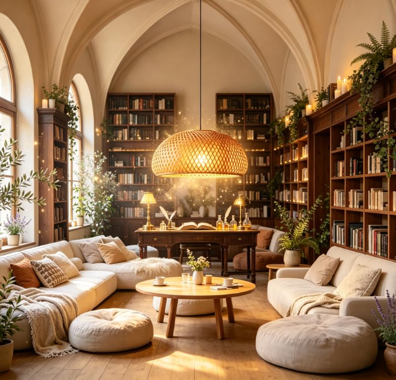 Lampada a sospensione a cupola in bambù naturale intrecciato a mano, lampada da soffitto con cavo regolabile, apparecchio di illuminazione in stile rustico per isola cucina, sala da pranzo (60cm)