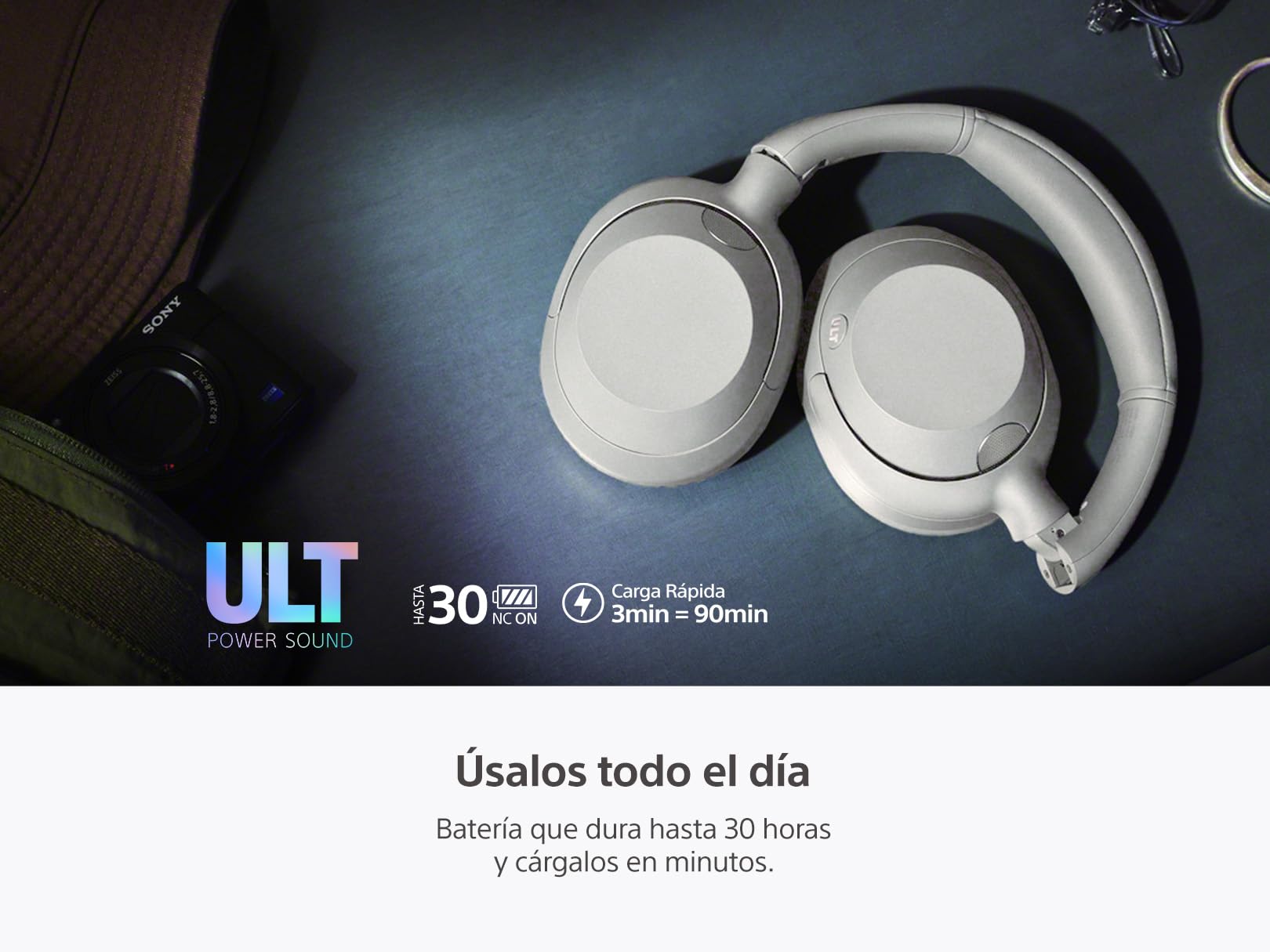 SONY ULT WEAR ＊MIEMaMa＊ Sony ULT WEAR Fones de ouvido com cancelamento de ruído, Bluetooth