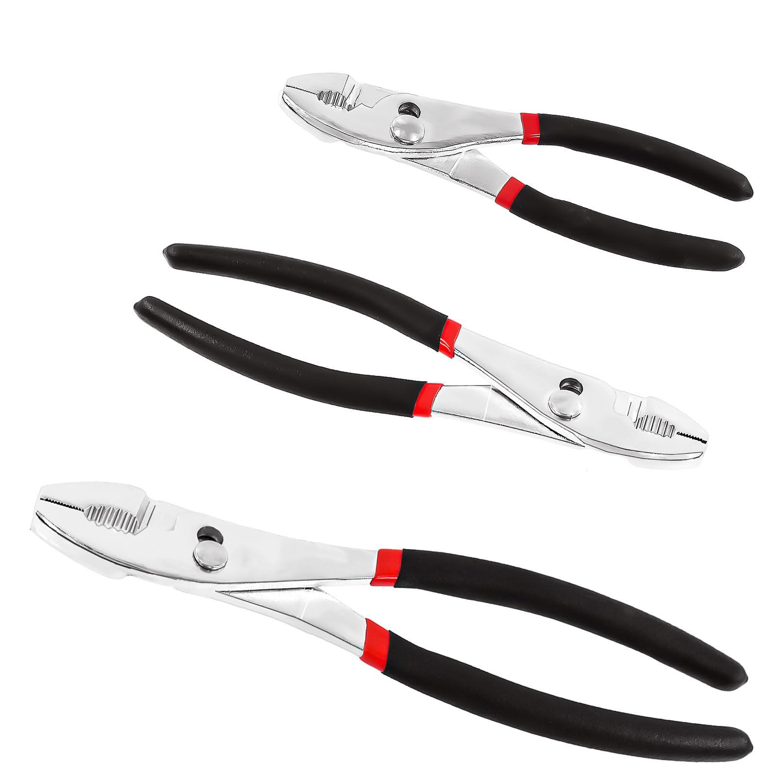 Pince à joint coulissant en acier chrome vanadium avec manche caoutchouc isolant anti-glisse