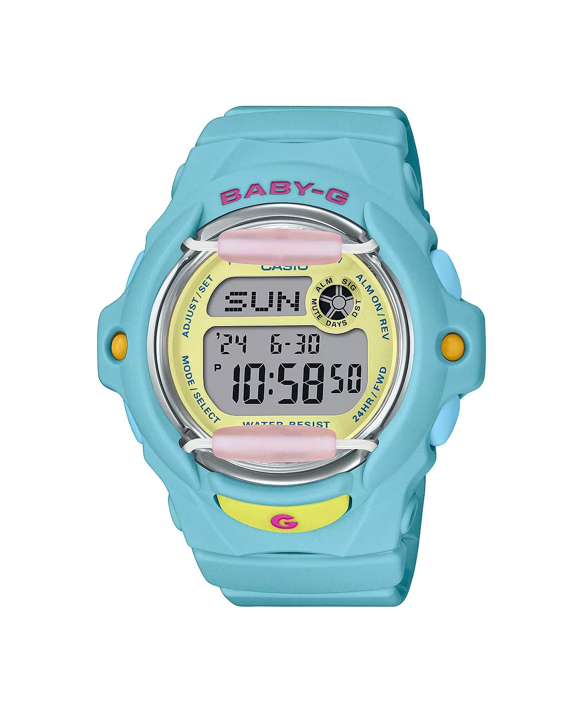 Buy Casio BG169PB2 Women's Bubblegum Blue Resin Band Alarm Chronograph