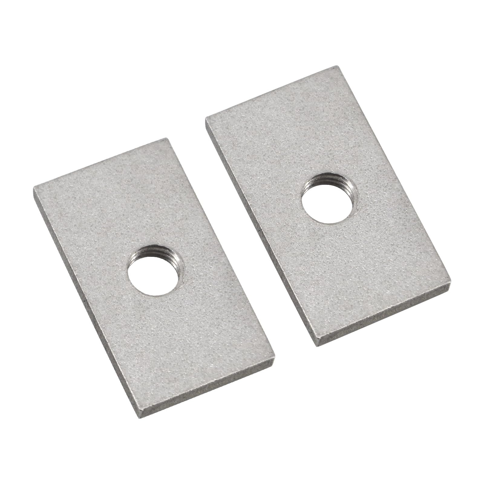 Dadi quadrati M8 in acciaio inossidabile 304, dadi rettangolari con filettatura per macchinari e mobili, 30 x 20 x 5 mm (confezione da 8)