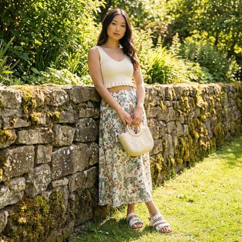 Image of CUSHIONAIRE Lizzy Cork Footbed Womens Sandals - Comfortable Braided Summer Slip On Slide Sandals for Women