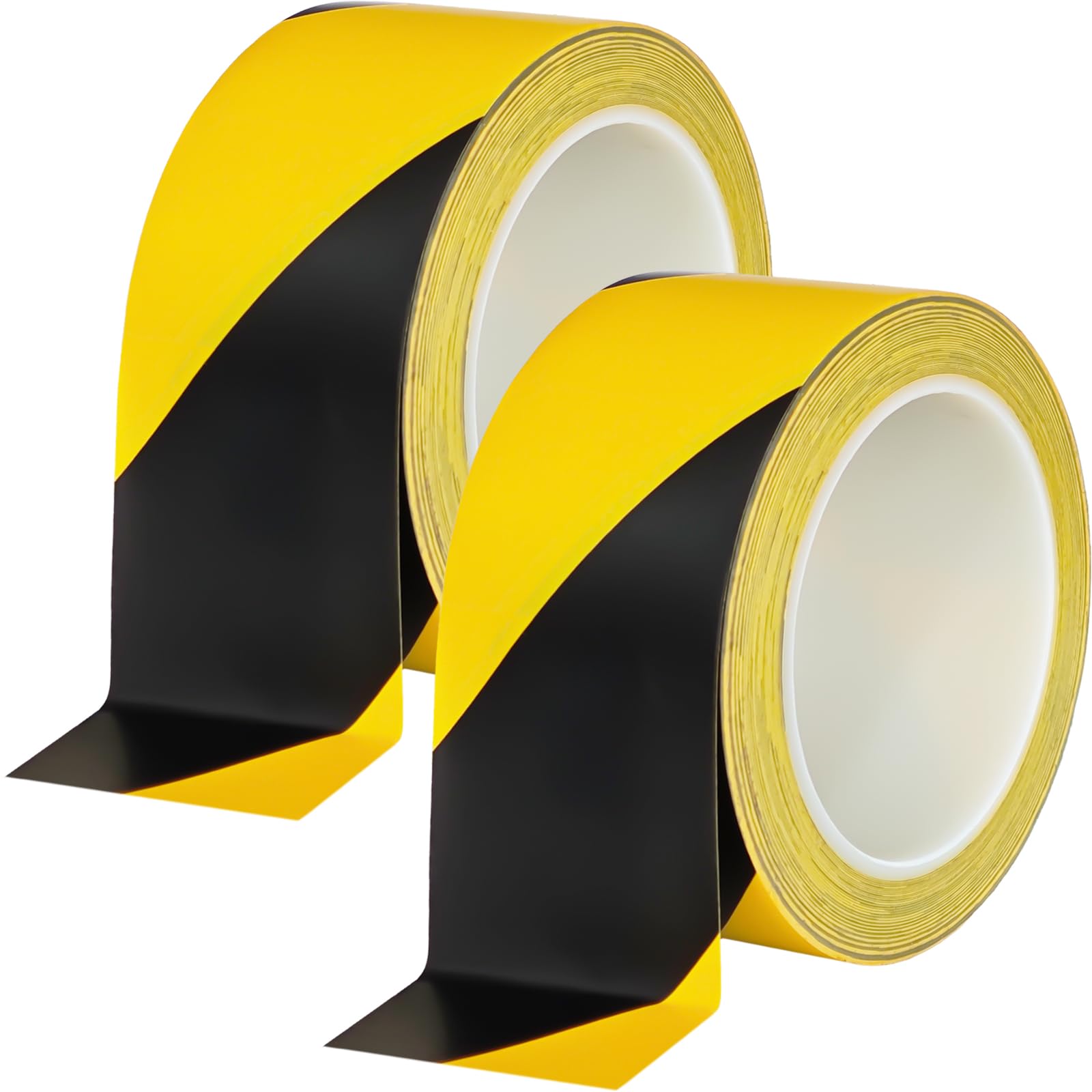 Snapklik.com : Beieverluck 2 Rolls Black & Yellow Caution Tape Roll 2 X ...