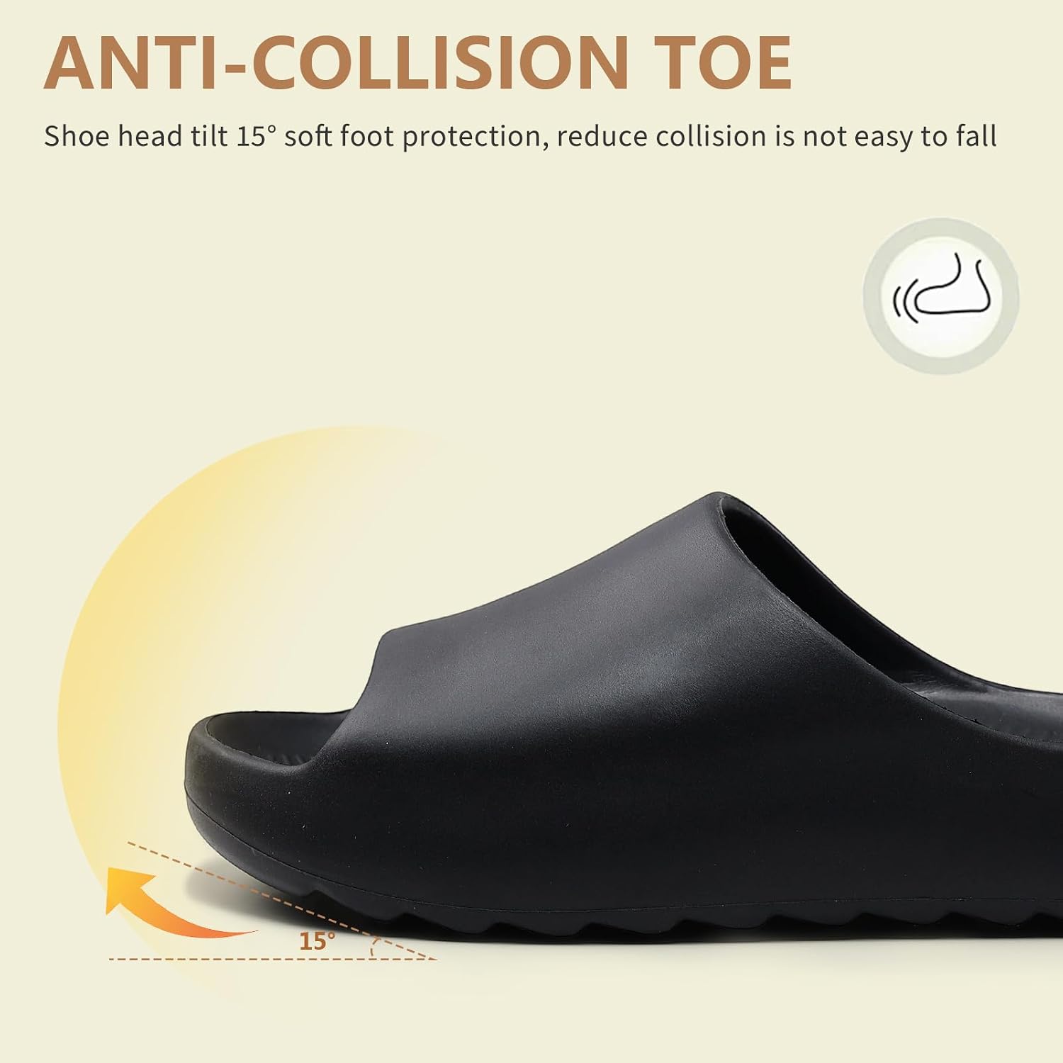 rosyclo Cloud Slippers for Women and Men, Recovery Slides Ultimate Comfort Lightweight Pillow Open Toe Thick Sole Shower Shoes House Indoor Outdoor Beach Sandals with Low Arch Support