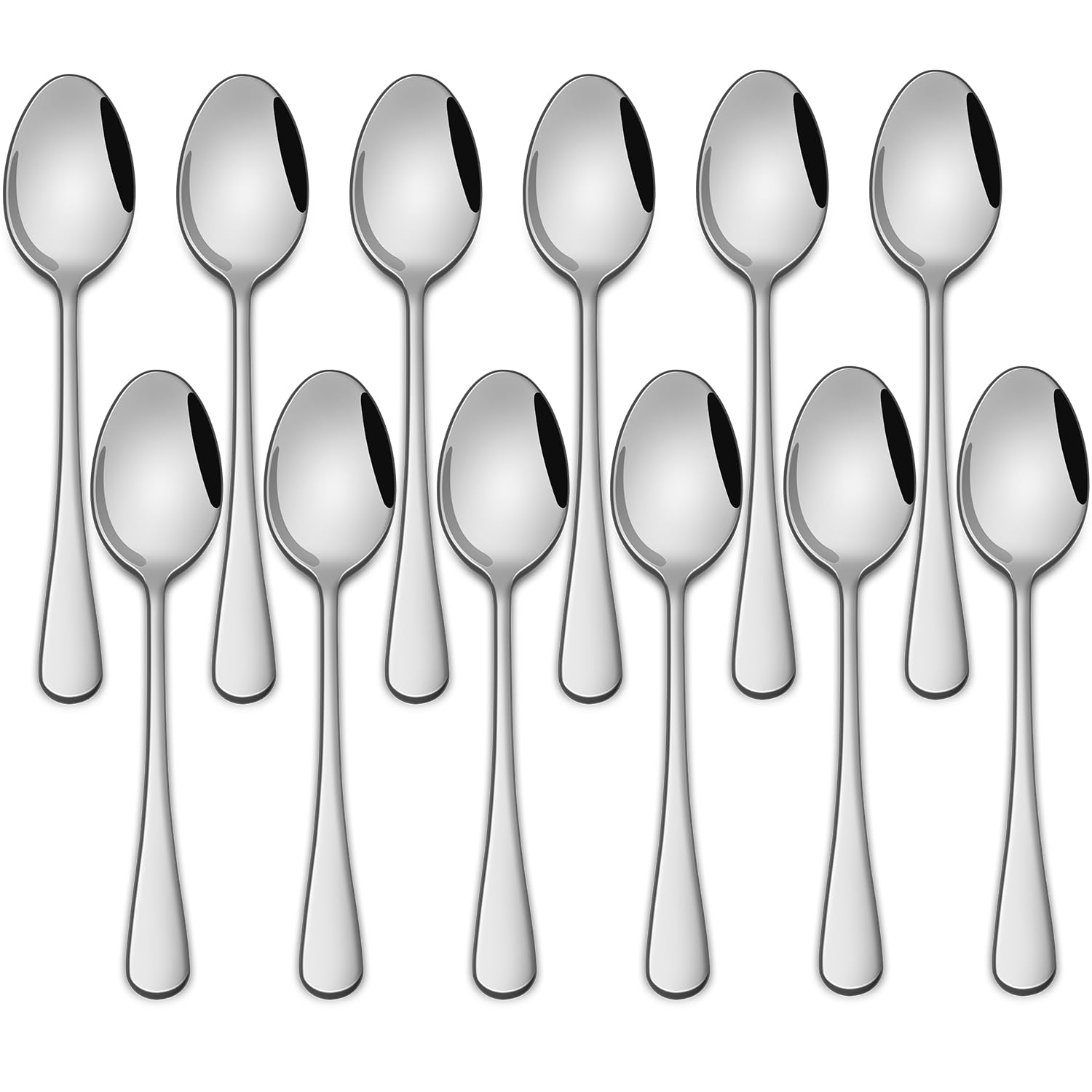 Small Teaspoon,5.5 Inches Stainless Steel Tea Spoons Set of 12,Espresso Spoon,Durable Dishwasher Safe Small Coffee Spoons,Mini Demitasse Spoon for Dessert — image 1