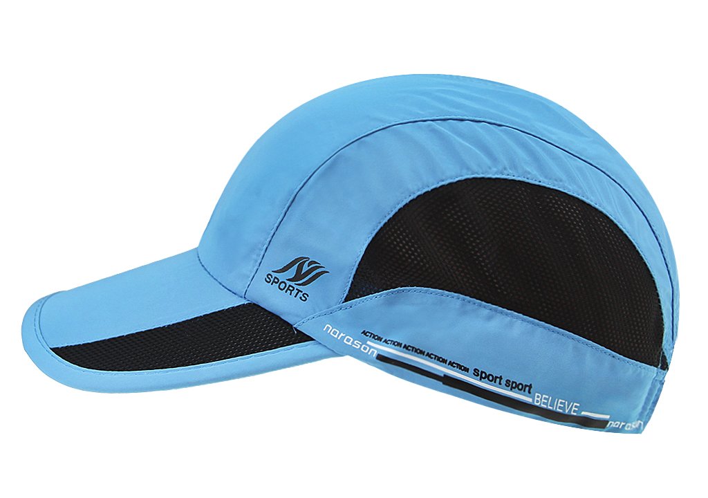 Cappello Da Baseball Unisex Asciugatura Rapida – Leggero, Con Fori Di Ventilazione, Anti UV – Grigio, Taglia Unica (56-60 Cm)