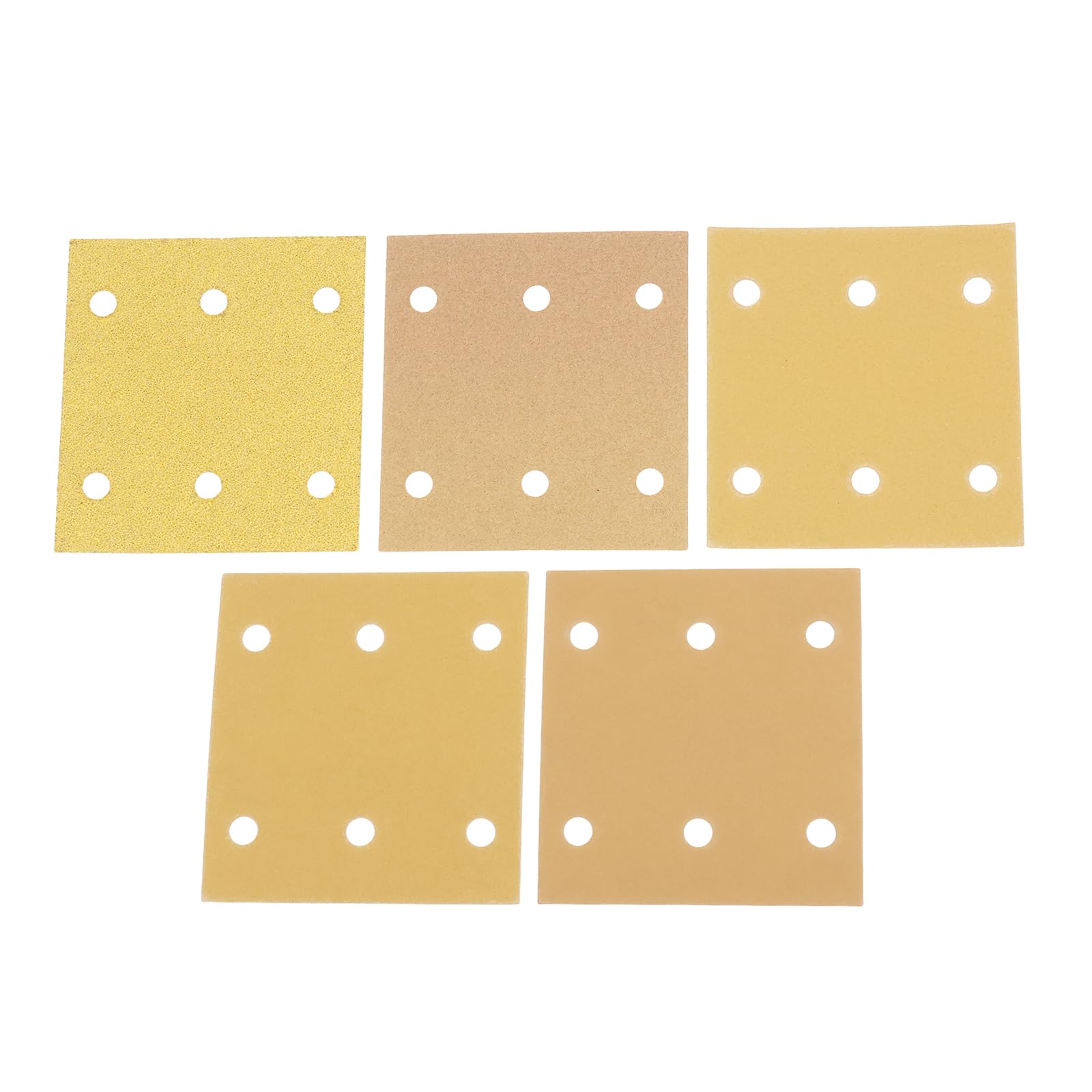 AS Axis Spindleon 50Pcs Sandpaper Kit 6 Holes 115x107 mm Compatible with Bosch Orbital Sander for Paint on Wood Hardwood, Grit 40 80 120 180 240