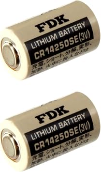 2x FDK CR14250SE 3V 1/2 AA Lithium Battery Replaces Sanyo CR2NP