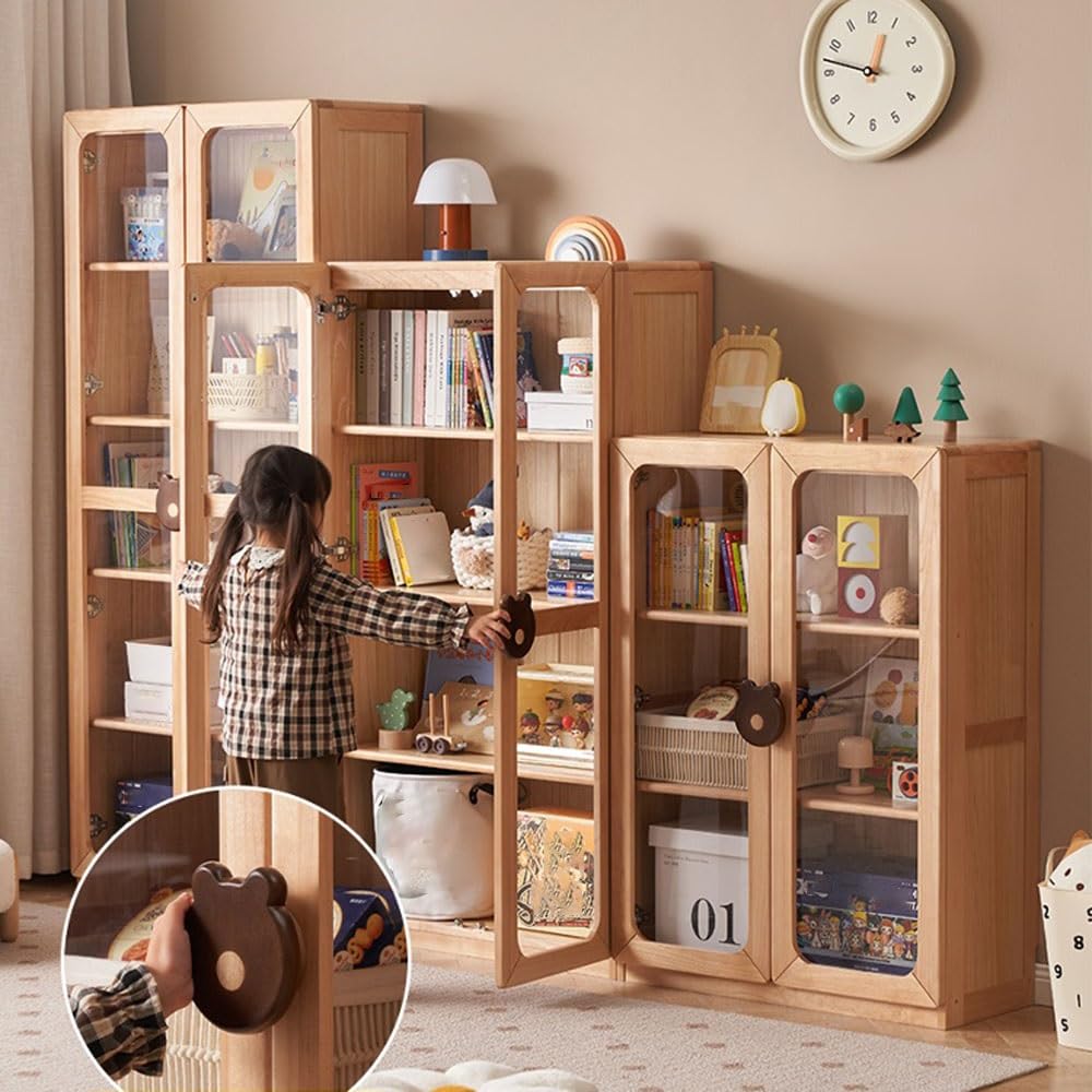 Biblioteka Urocza biblioteczka do salonu, stojąca, wisząca, z podwójnymi szklanymi drzwiami(Średni)