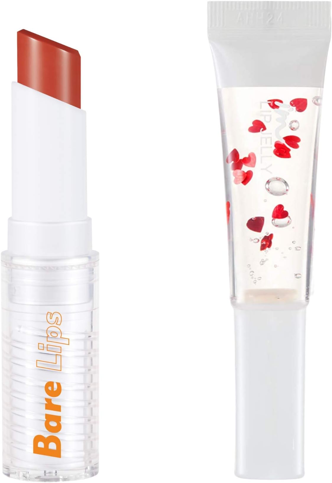 I'M MEME I'M Bare Lips Color Balm 002 Sunkissed Orange + I'M Lip Jelly 001 Sugar Jelly Bundle